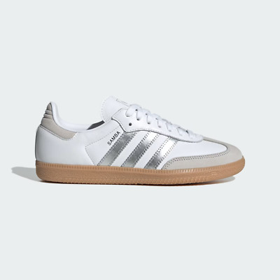 Adidas Originals Samba OG in weiß und silber Leder alle Größen limitierter Bestand