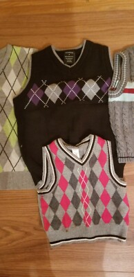 LOT OF VARIOUS BRAND VEST/SWEATER SIZE 12M TO 7