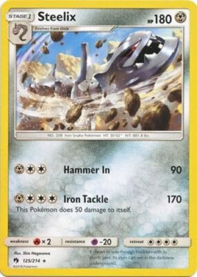 Pokemon Steelix - 125/214 - Rare NM-Mint Lost Thunder | eBay