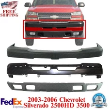 Front Bumper Primed Steel Kit For 2003-2006 Chevrolet Silverado 2500HD 3500