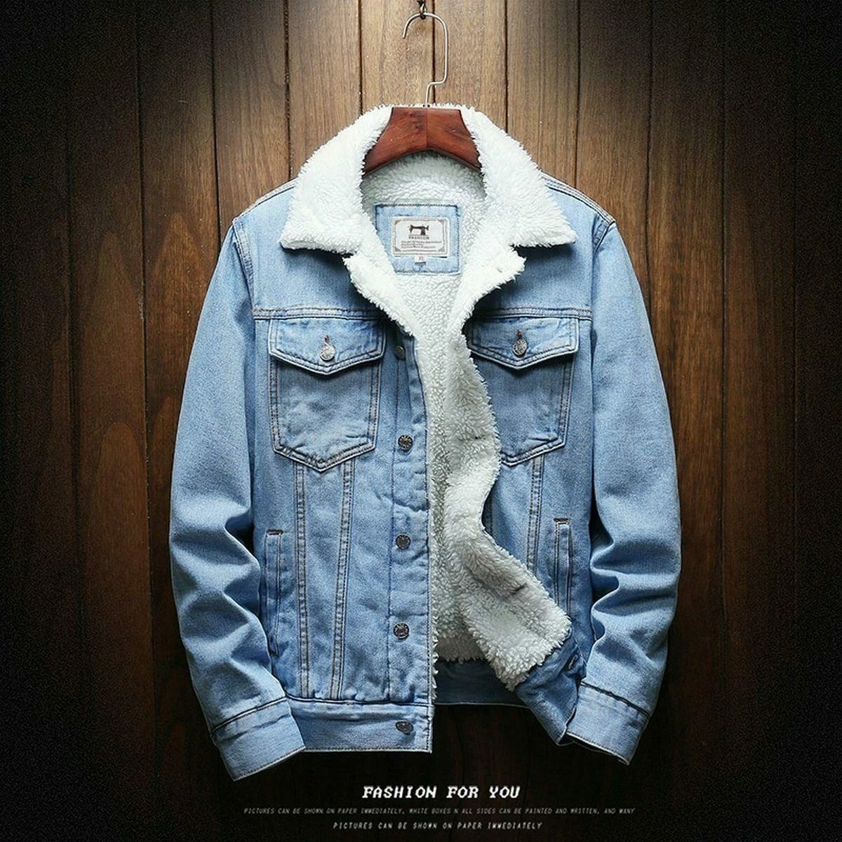 Casaca De Hombre Chamarra Jean Para Hombres Chaqueta De Mezclilla Oto o Invierno