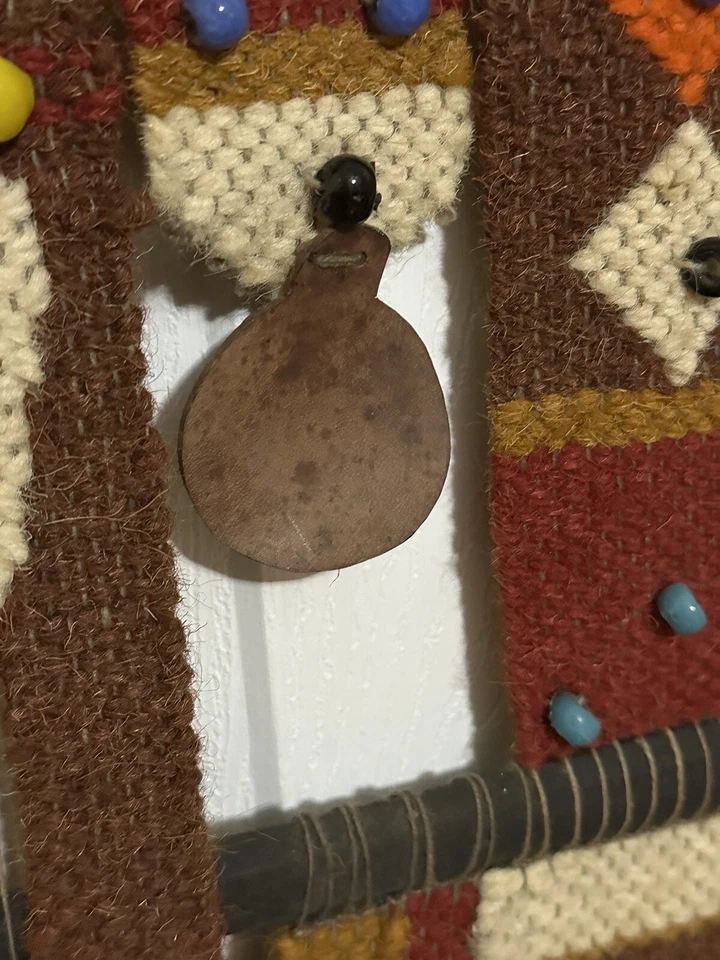 Don Freedman 风格 70 年代纺织挂毯手工编织串珠墙 MCM 悬挂式艺术 — 第 3/4 张图片