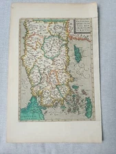 "Natoliae Quae Olim Asia Minor Nova De Scripto" Asia Minor Map ca 1595 Ortelius