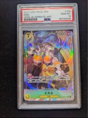 PSA 10 GEM MINT ENEL OP05-100 Alternate Alt Art One Piece Card