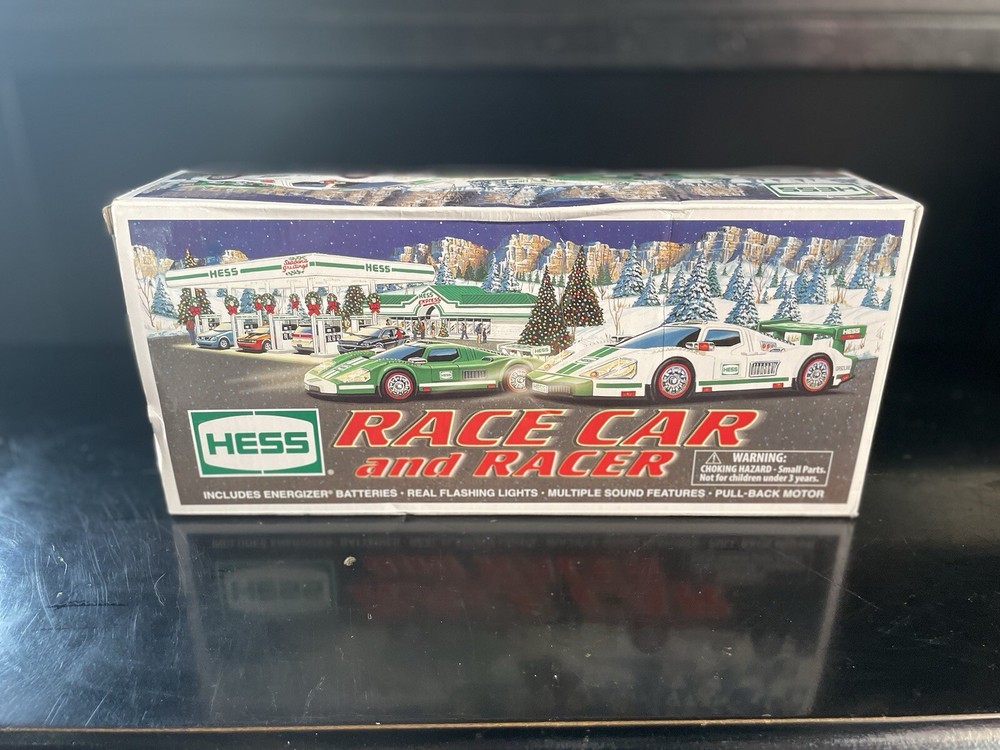 2009 Hess Toy Truck Race Car and Racer with Lights & Sound New In Box