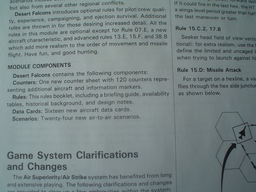 DESERT FALCONS Expansion Module for Air Superiority - GDW Games - 1988 - Picture 5 of 5