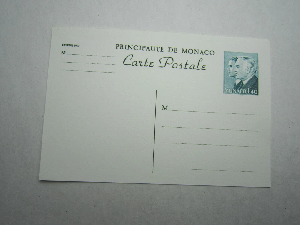 LOT DE 5 ENTIER POSTAL MONACO CARTE POSTALE - Photo 2/4