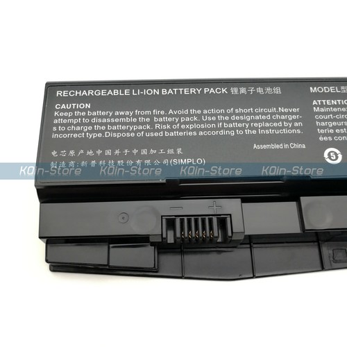 Laptop Battery N850BAT-6 for CLEVO N850S N850HC N850HK N850HJ1 N855HJ N850 N850HK N870HK1 N850HN N870EK1 N870HJ 11.1V 5300mAh 62W
