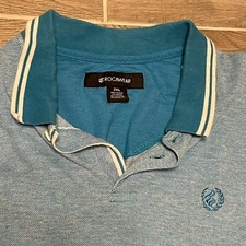 Rocawear Mens Polo Shirt 2XL Blue Short Sleev...