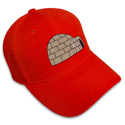 Baseball Cap Igloo Embroidery Dad Hats for Men & Women Strap Closure 1 Size