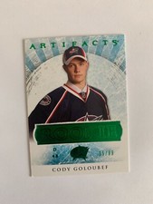 2012-13 Artifacts Emerald #165 Cody Goloubef 95/99 - Columbus Blue Jackets