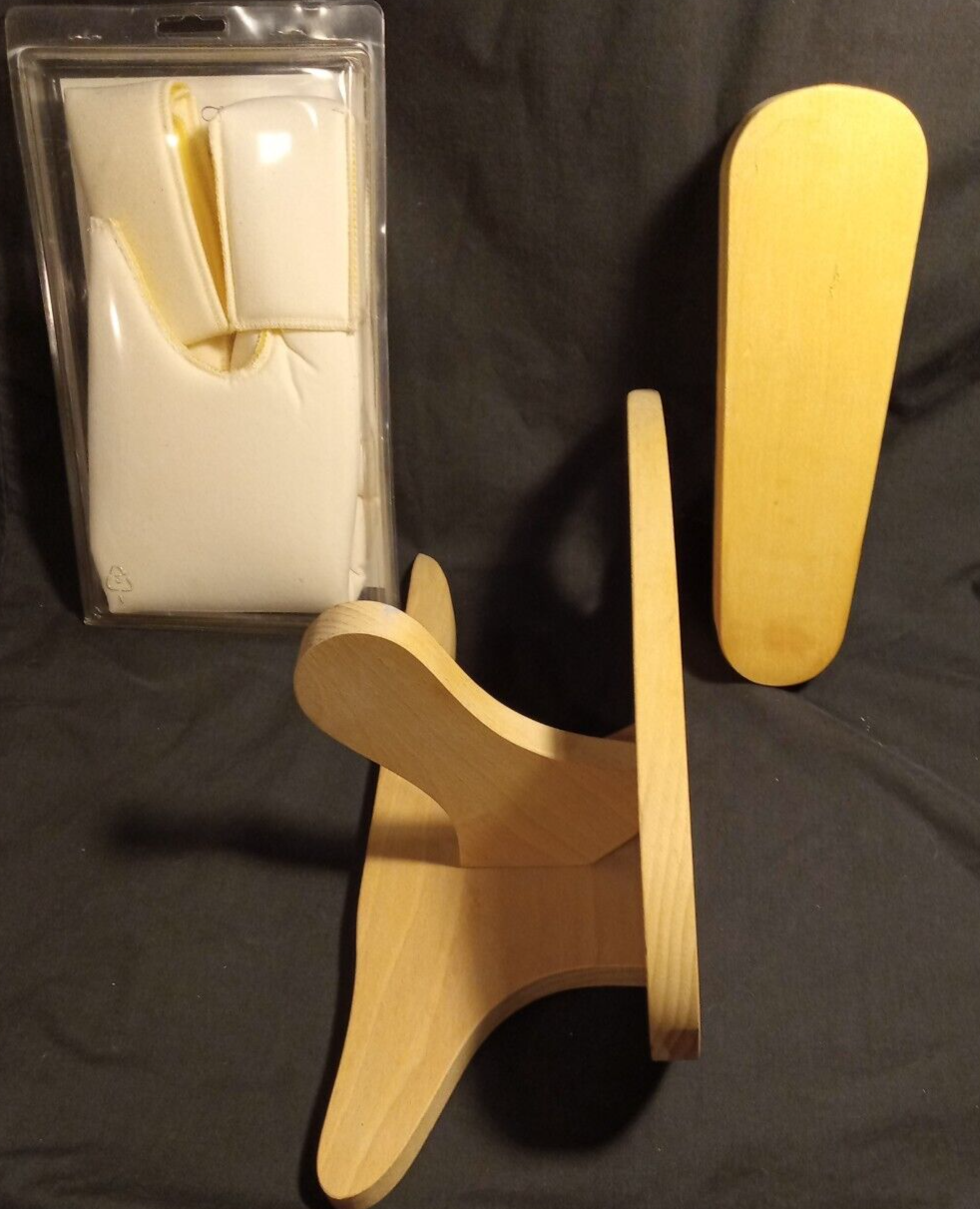 Vtg June Tailor Wood Tailor Board + Tailor Clapper + NEW Padding Cover