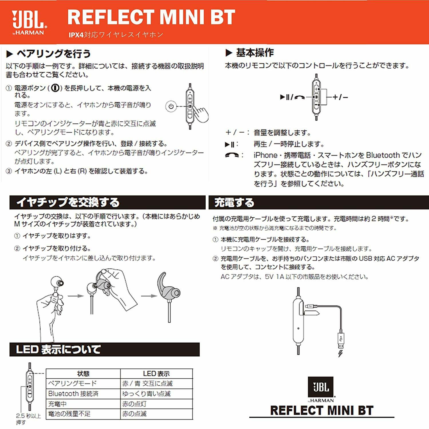 Cuffie Bluetooth In Ear Jbl Reflect Mini Bt Anti Sudore Waterproof Acquisti Online Su Ebay