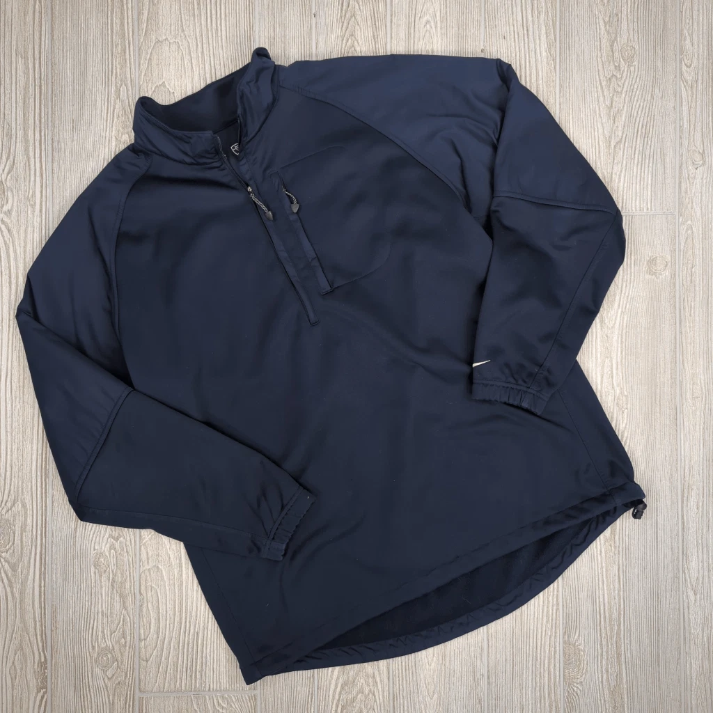 Nike Golf Therma Fit Half Zip Pullover Navy Blue Fleece Jacket Size Large