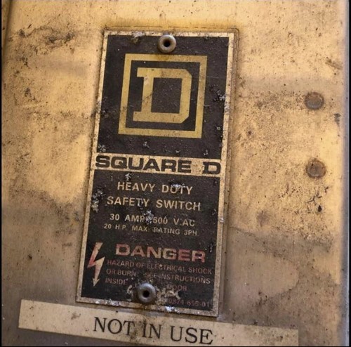 Square D Heavy Duty Safety Switch Cat. No. H361DS - Picture 3 of 5