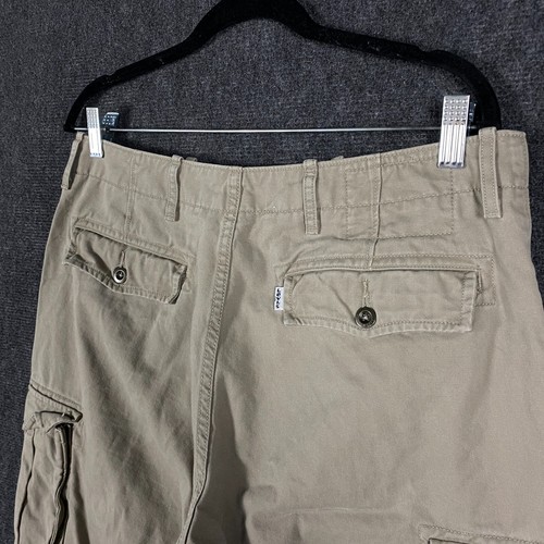 Levi's Mens W32 Cargo Shorts Camel Beige Twill Workwear Outdoor Hiking - Picture 11 of 15