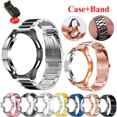 Metal Band Strap + Case Cover For Samsung Galaxy Watch 4 40/44mm&Classic 42/46mm