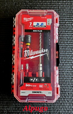 Milwaukee 48-20-7497 SDS PLUS Concrete Screw Installation Kit 7Pc ~3/16'' Missing