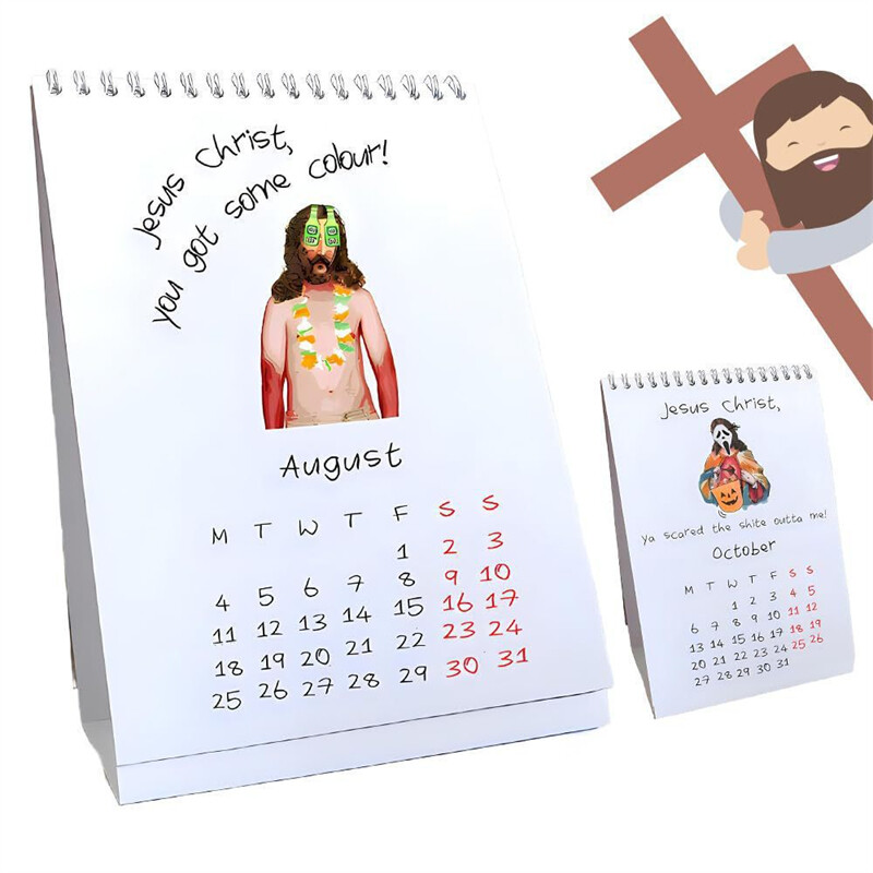 Jesus Christ WHAT A YEAR Calendar 2025, Inspiring Jesus Painting 