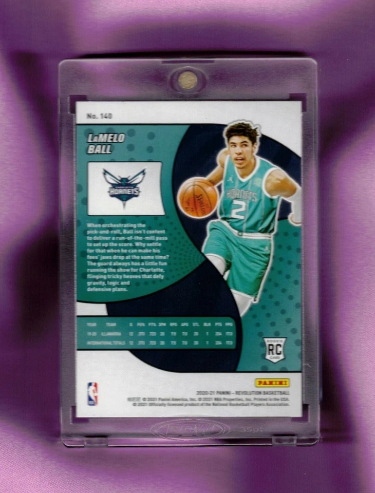 LAMELO BALL RC Rookie Card 2020-21 Panini Revolution #140 Charlotte Hornets - Image 2 of 2