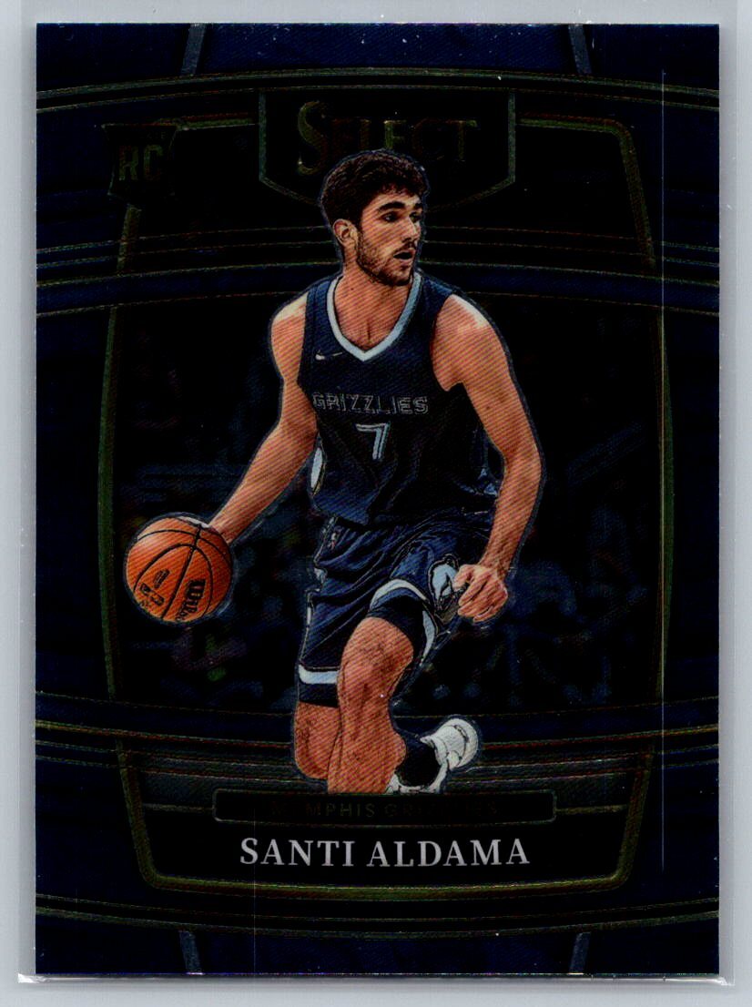 2021-22 Panini Select #64 Santi Aldama Blue (Retail Base)
