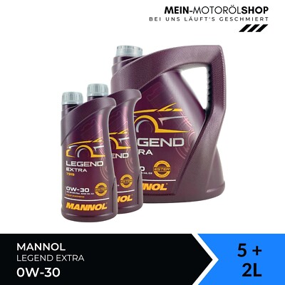 Mannol Legend Extra 0W-30 Peugeot Opel MB 229.61 ACEA C3 5+2 Liter = 7 Liter