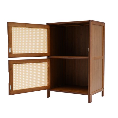 Modern Nightstand 2 Drawers End Side Table Bedside Table with Storage Cupboard - Picture 11 of 22