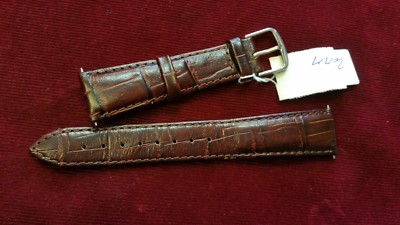   ROTARY Genuine  Leather Watch Strap  20 mm BROWN ALLIGATOR GRAIN