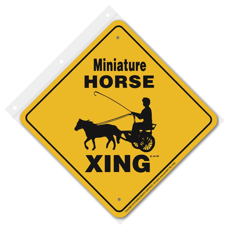 Placa Xing miniatura cavalo (carrinho) alumínio 12 pol x 12 pol #20324 - Imagem 3 de 3