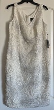 Adrianna Papell Dress Ivory Metallic Brand new with tags Size 10