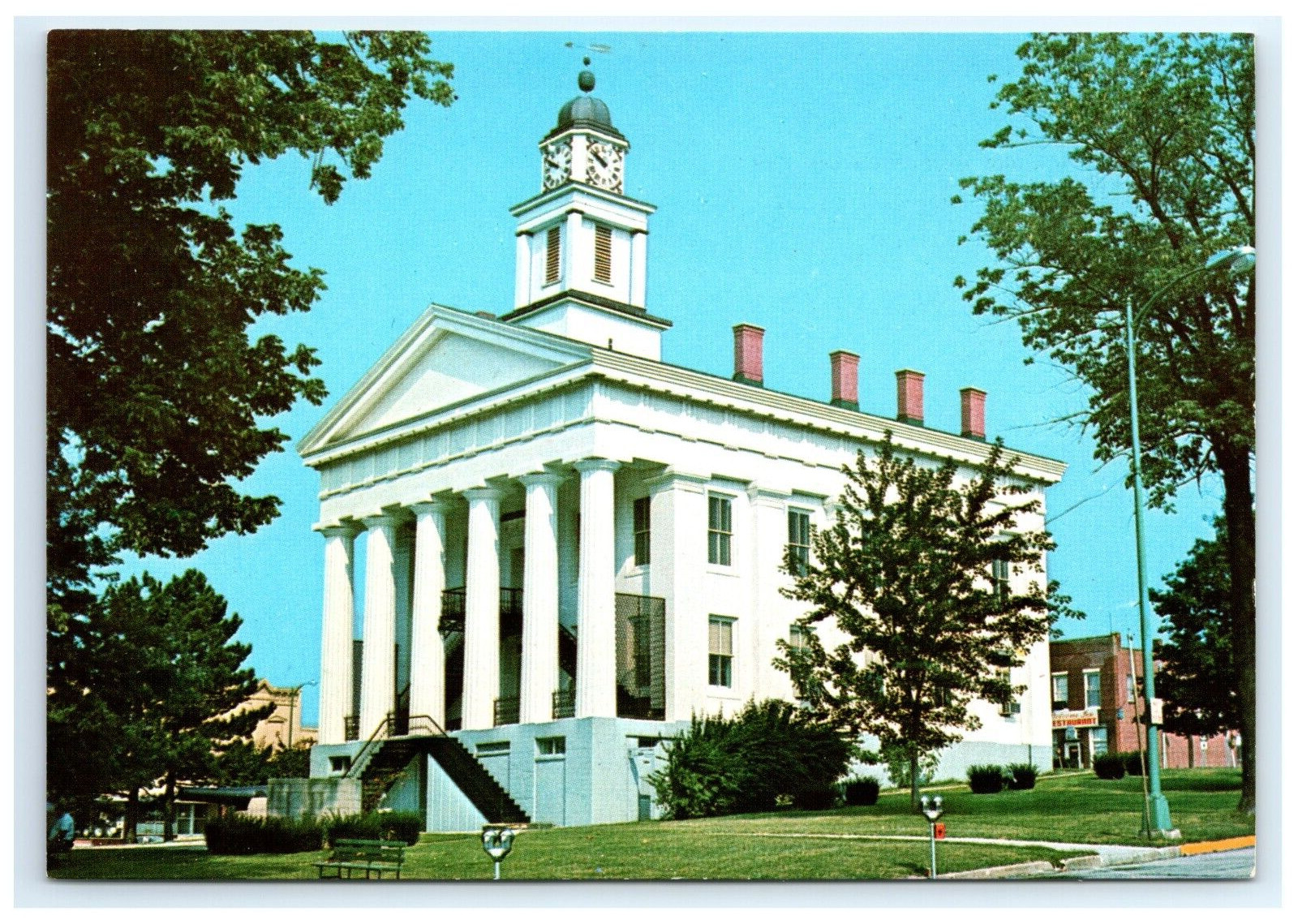 Orange County Court House Paoli IN Exterior Postcard