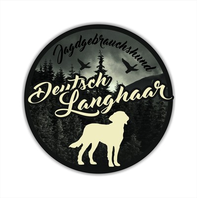A_JGH Auto Aufkleber DEUTSCH LANGHAAR Jagdhund Hundeaufkleber Hunde SIVIWONDER