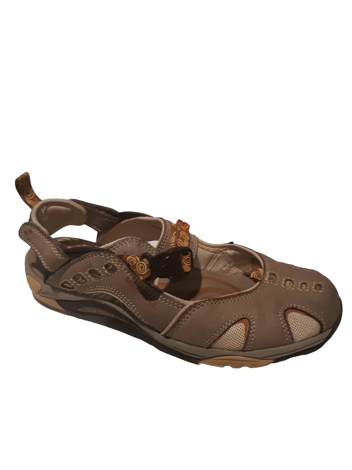 Merrell Chameleon Arc Mary Jane Womens Tan Trail Hiking Water Shoes Sz 8M Great