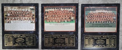 『野茂英雄 COLLECTOR'S PLAQUE』 Washington Redskins Super Bowl XVII, XXII , XXVI Champions 12
