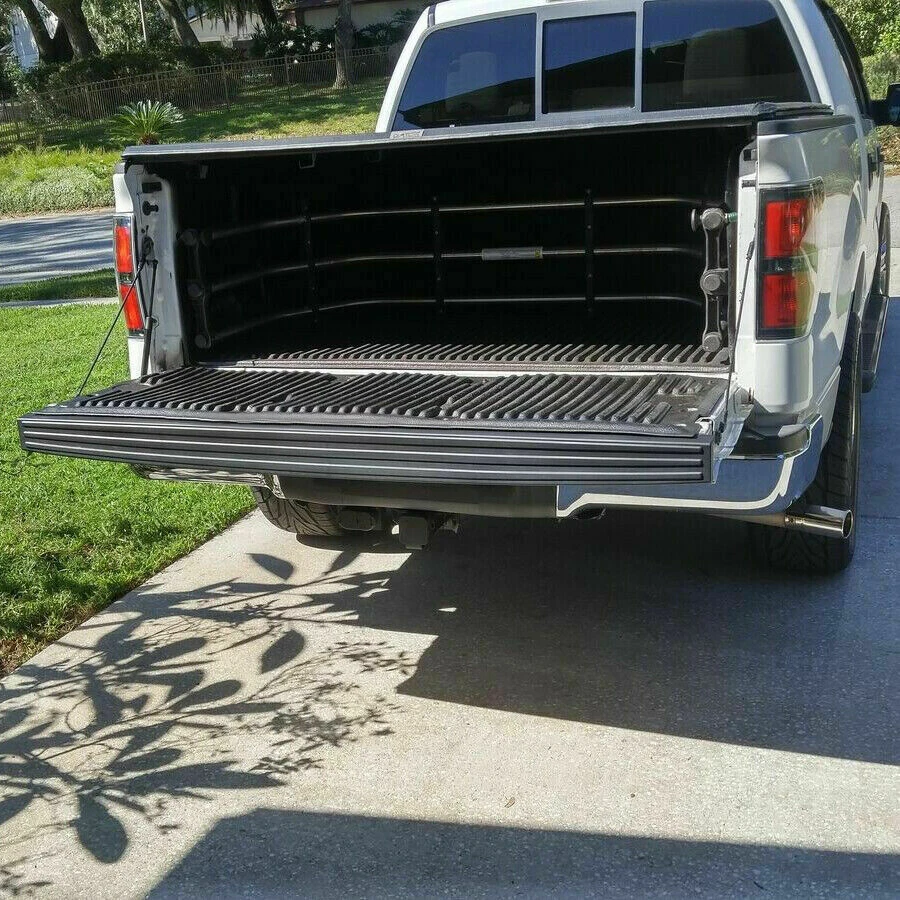 For 2009-2014 Ford F150 Tailgate Top Protector Spoiler Cover Moulding Cap Black Foto 2 de 4