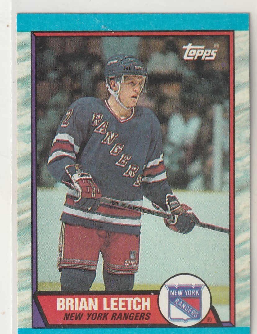1989-90  TOPPS   BRIAN LEETCH    #136  RC   NM/MT  INV 1,230