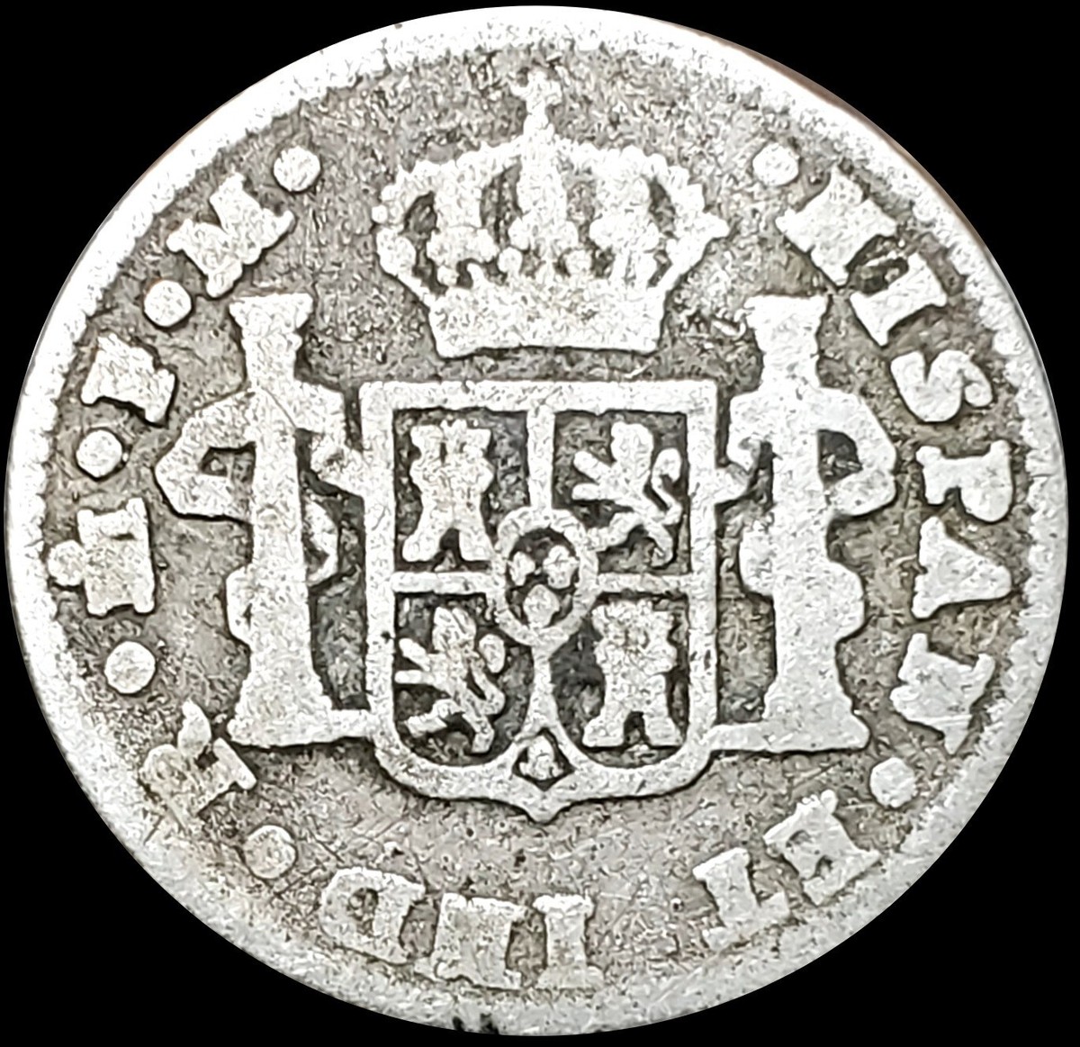 Rare 1799 Mo FM Mexico Half 1/2 Real .903 Silver Coin