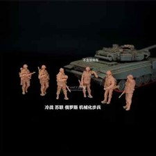 3D Printed 1/72 Cold War Soviet Mechanized Infantry 6-Person Group Model NEW