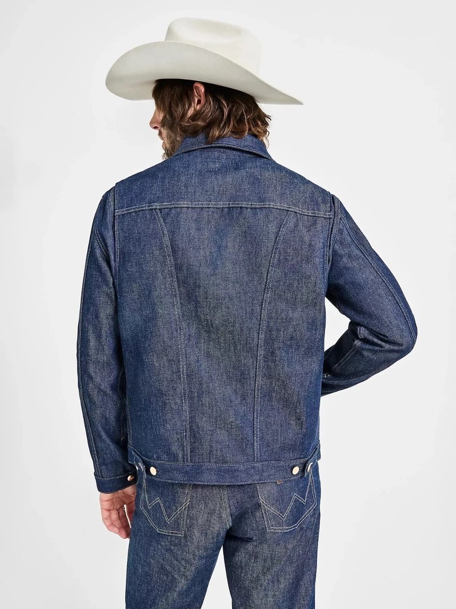 Wrangler Men's Denim Jacket 11MJZ Cone Mills Selvedge Wrangler Men's Denim Jacket 11MJZ Cone Mills Selvedge