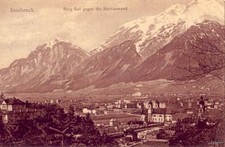 INNSBRUCK AUSTRIA BERG ISEL GEGEN DIE MARTINSWAND 