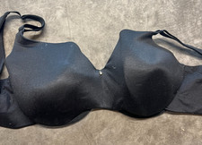 Lane Bryant Cacique Bra 44DD Black Lightly Lined Full Coverage
