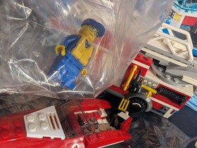 LEGO City Fire Boat 60005, Fire Truck 60002, Speed boat 4641 Complete Sets 