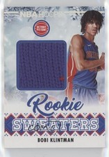 2024-25 Panini NBA Hoops Rookie Sweaters Bobi Klintman #RSW-KLI 1n03
