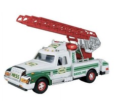 Hess Rescue Truck 1994 Original Toy Truck White Green Red with Boxed Opened