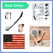 Back Scrubber for Shower,20.5" Long Handle Shower Brush for Body for Deep Cle...