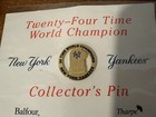 2-New York Yankees Twenty-Four Time World Champion Collector's Pin NIP — photo 2