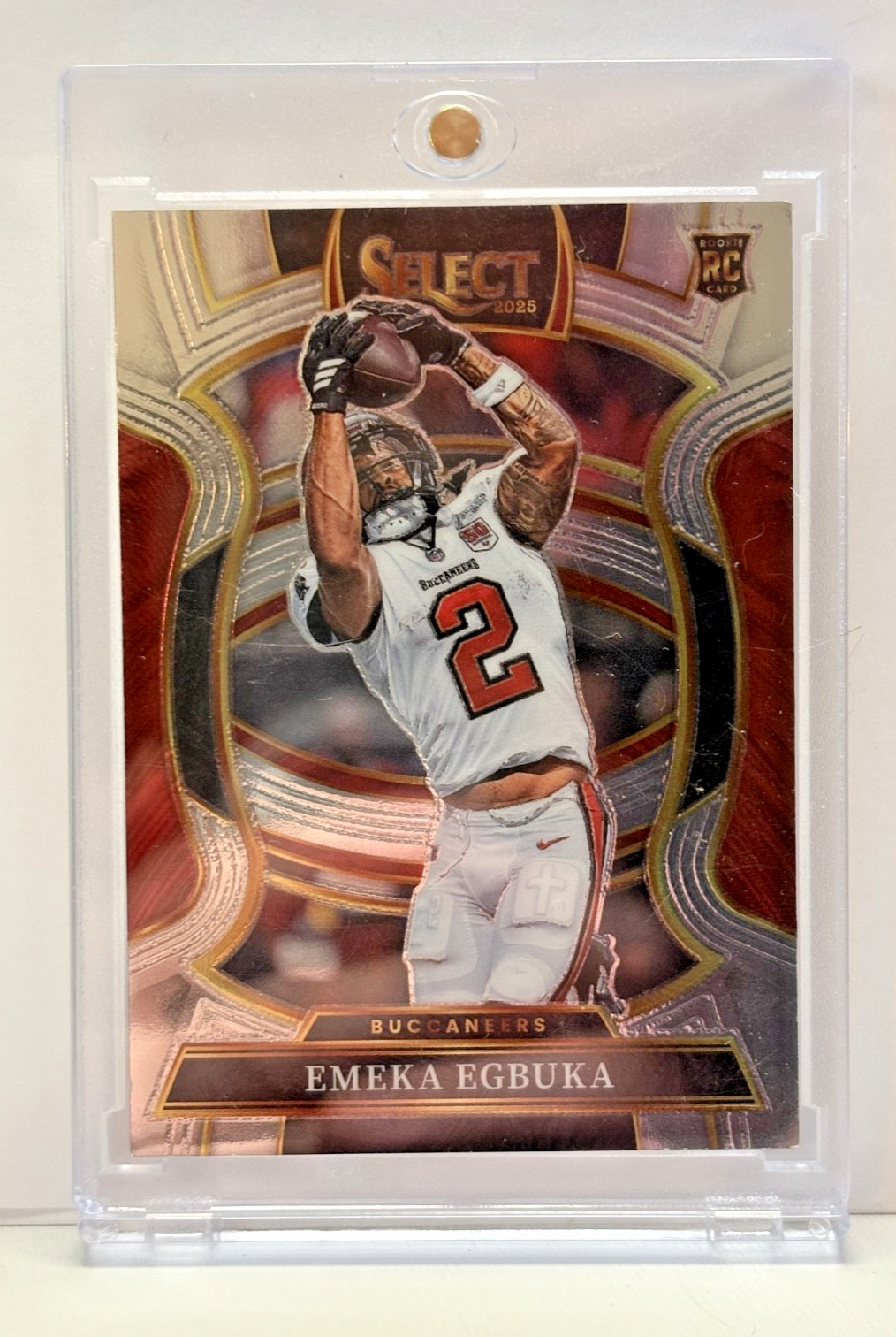 2025 Panini Select - Emeka Egbuka Concourse #37 Silver Prizm (RC) - Buccaneers