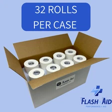 Athletic Tape - Large Rolls - 1.5" x 10yards - Latex-Free (White) Case of 32