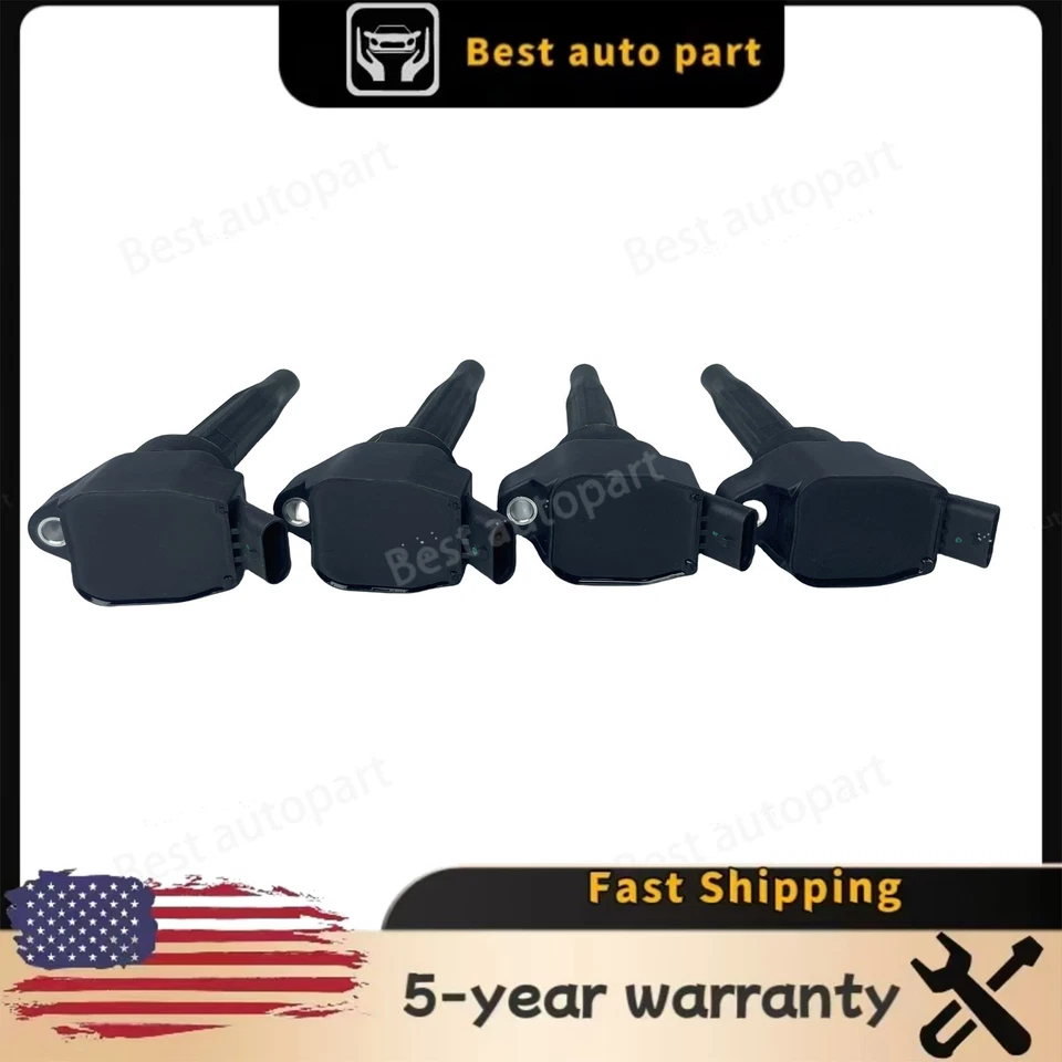 Conjunto de bobina de encendido de EE. UU. para Hyundai Genesis Turbo 2,5 L 2021-2024 4 piezas 27300-2T000 Foto 4 de 4