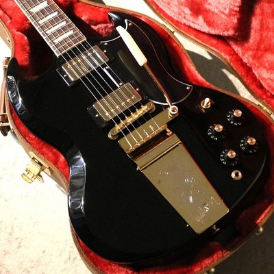 Gibson Exclusive SG Standard '61 Maestro Vibrola w/ T-Type PU Ebony #231450169